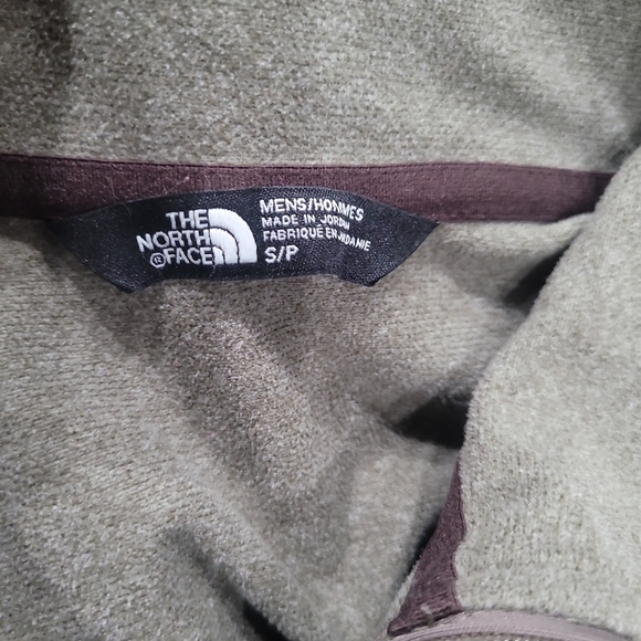 North Face 1/4 Zip Pullover Mock Neck Sweatshirt Women's Size S/P Heather Brown - Picture 9 of 11